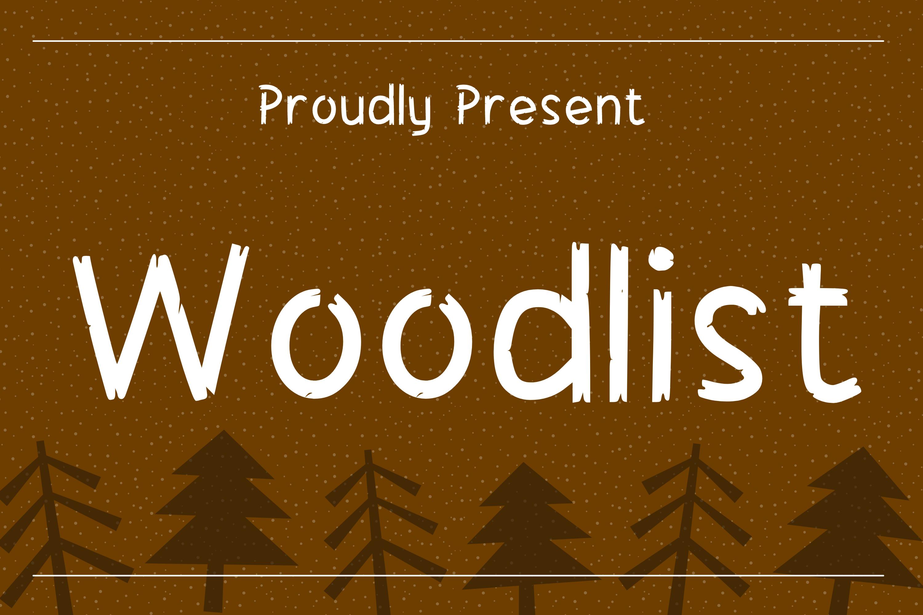 Woodlist Font