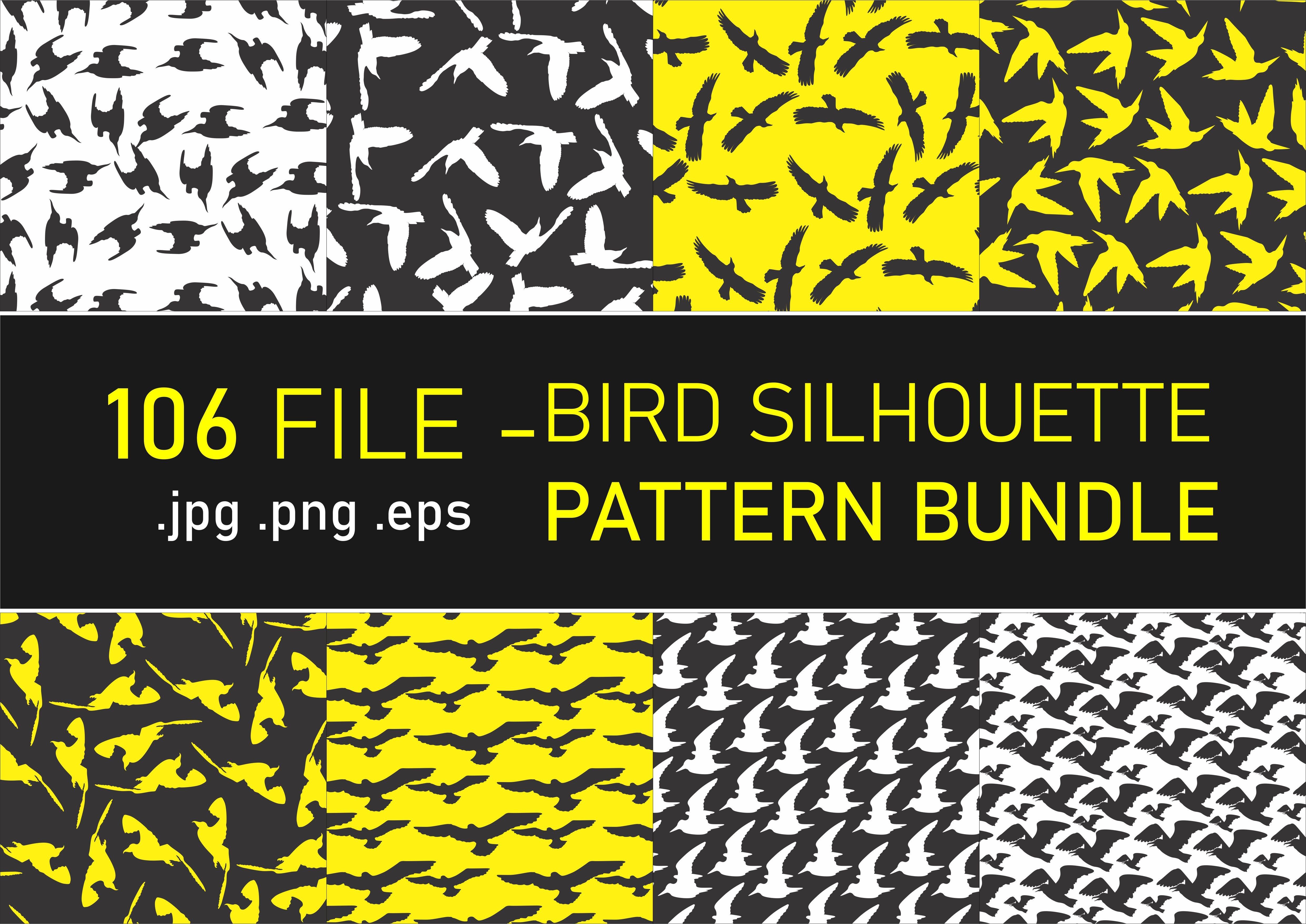 Bird Silhouette Pattern Bundle