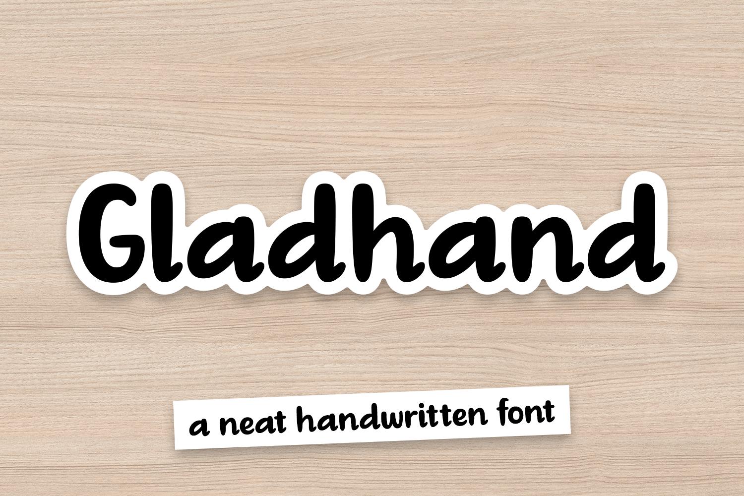 Gladhand Font