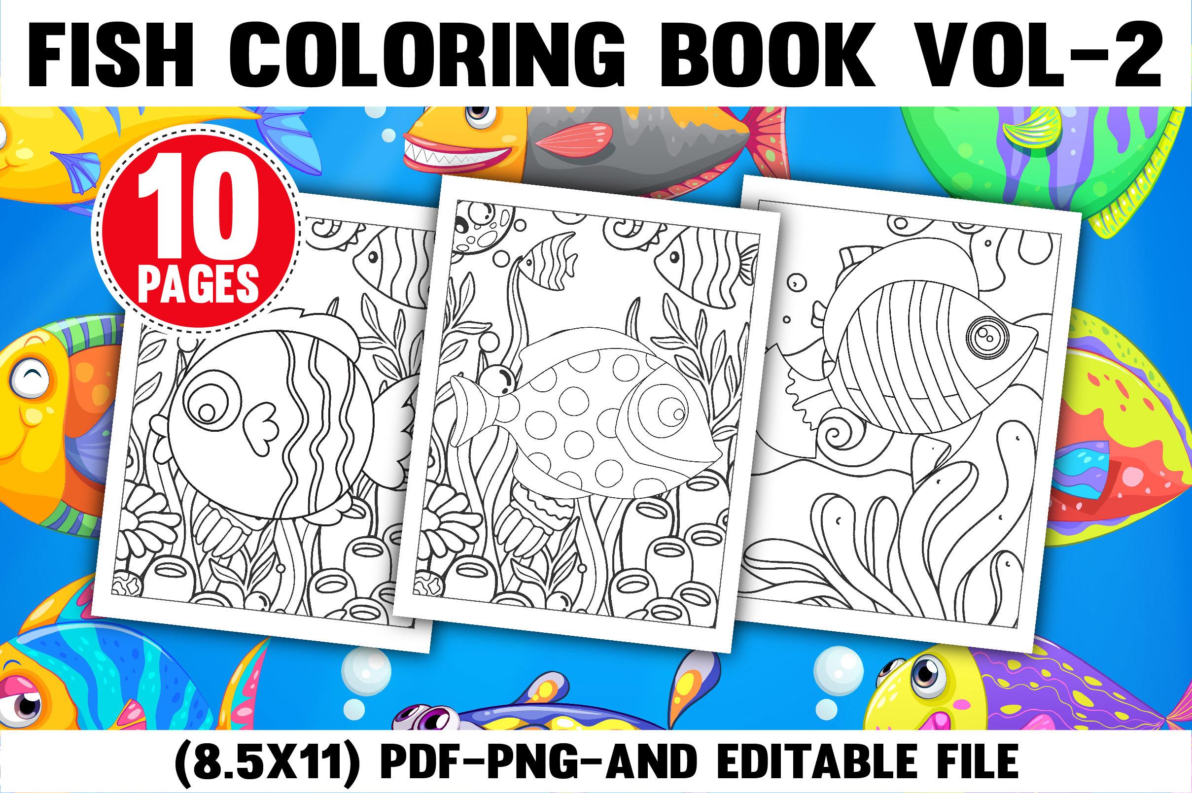 Fish Coloring Pages for Kids and Teens