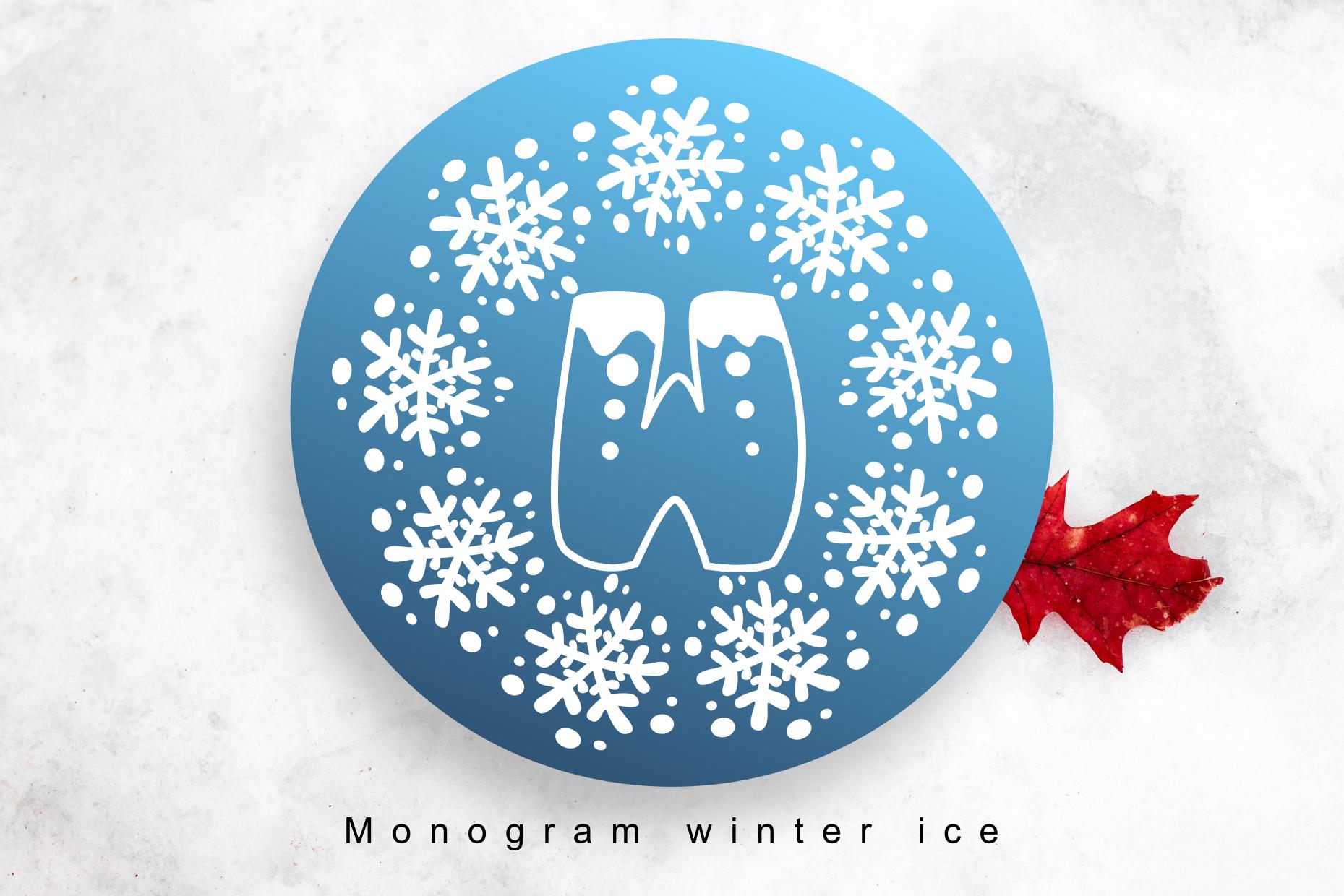 Monogram Winter Ice Font