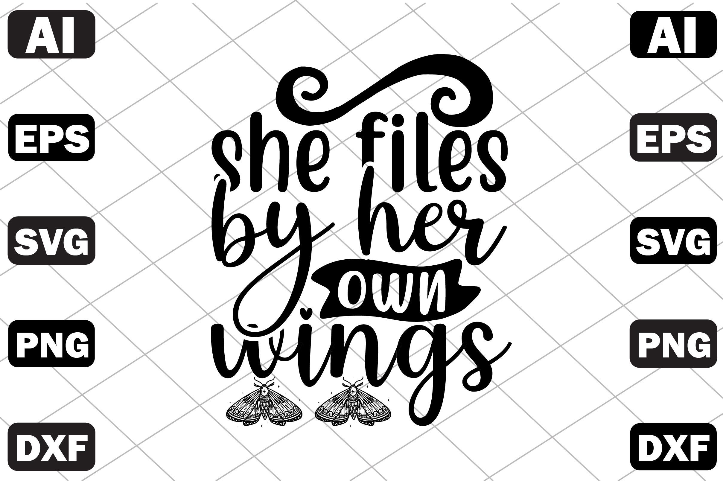 She Files by Her Own Wings