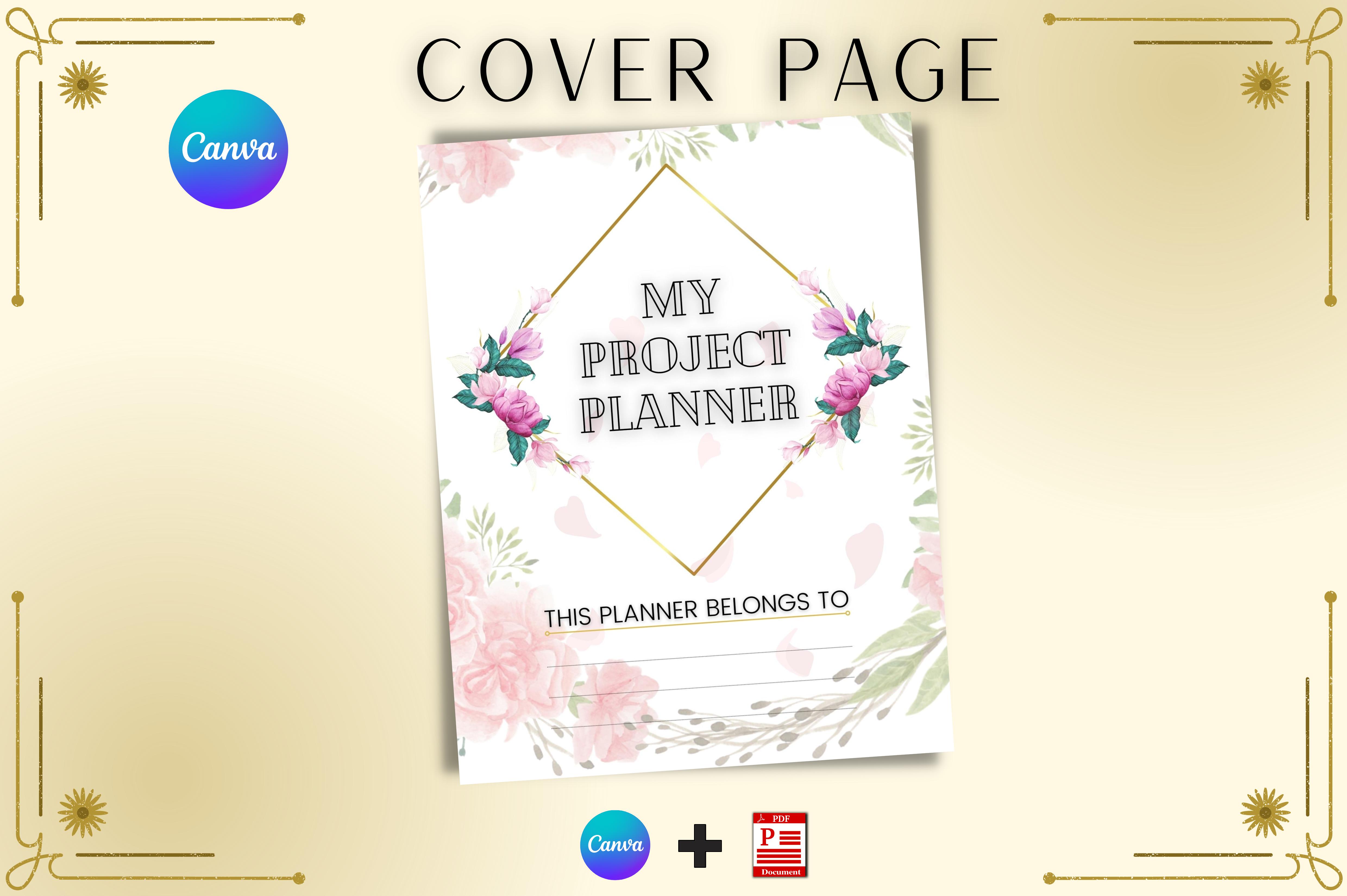 Printable Cover Page, Canva Templates