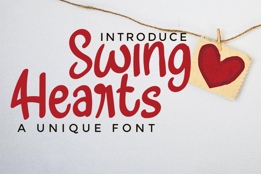 Swing Hearts Font