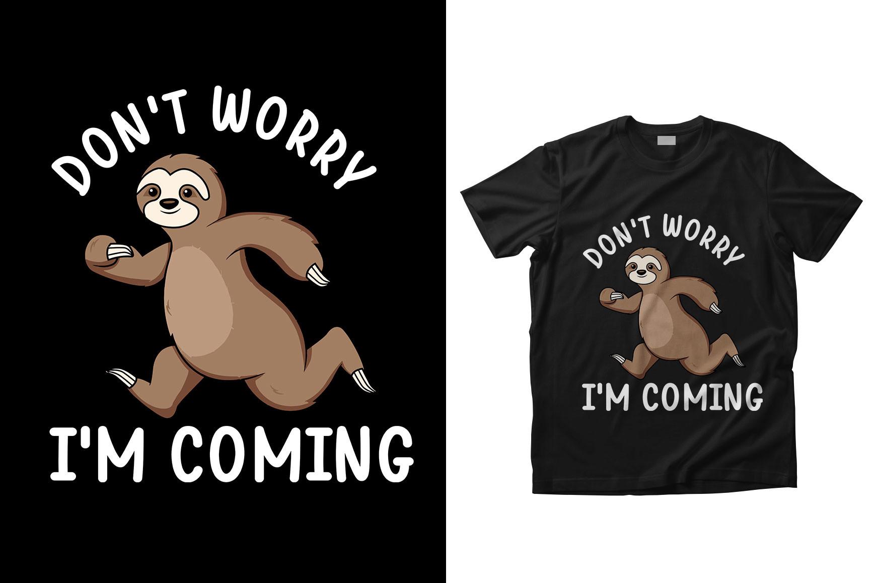 Sloth T Shirt Design