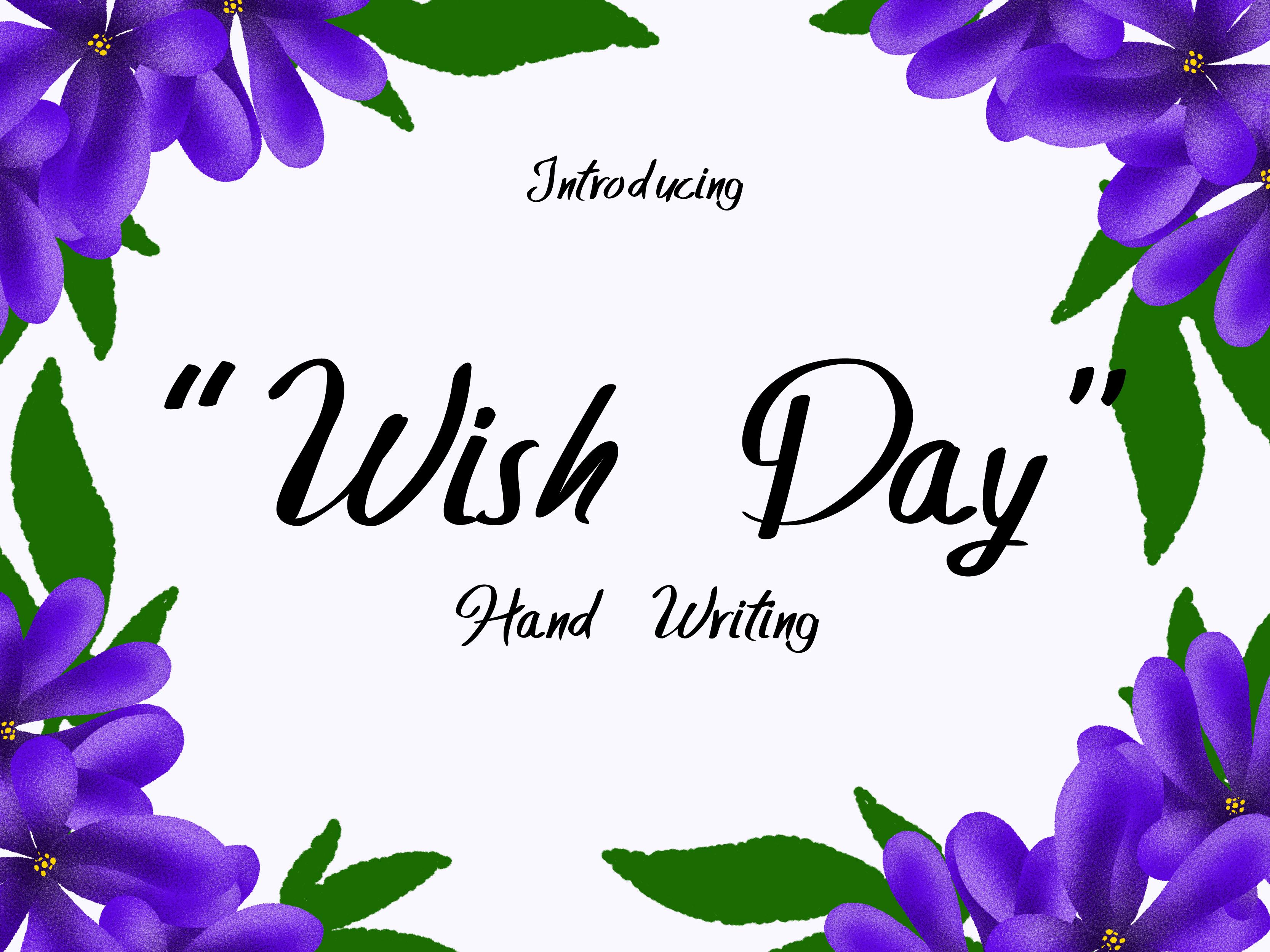 Wish Day Font