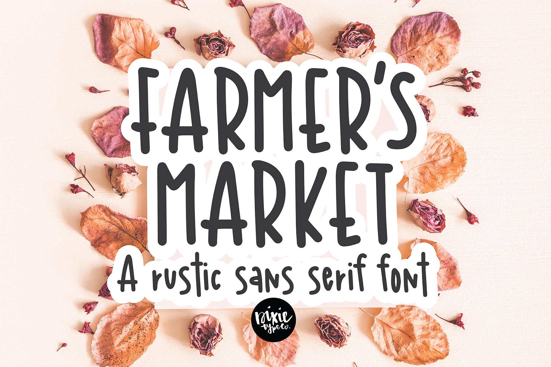 Farmer's Market Font