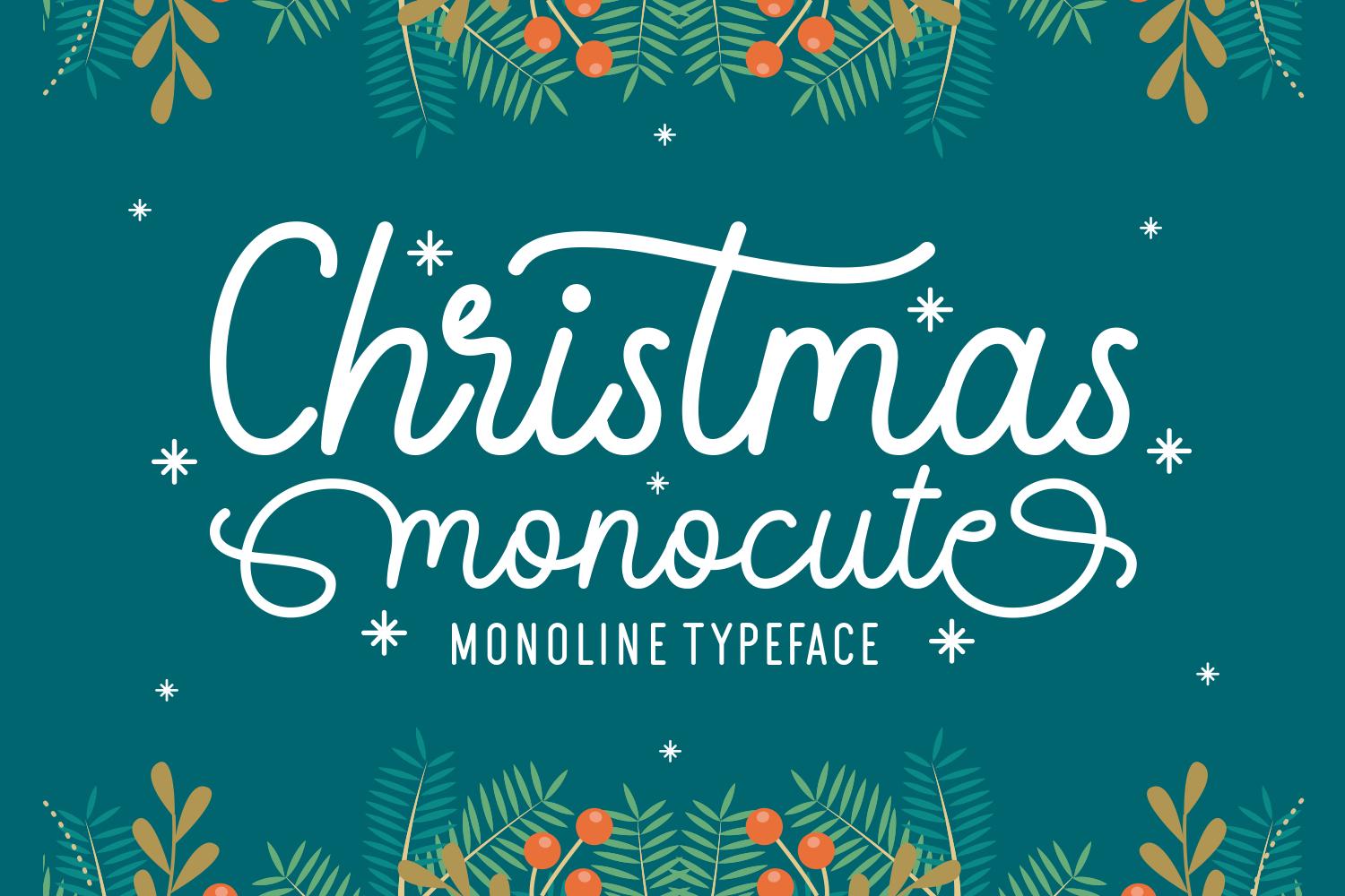 Christmas Monocute Font