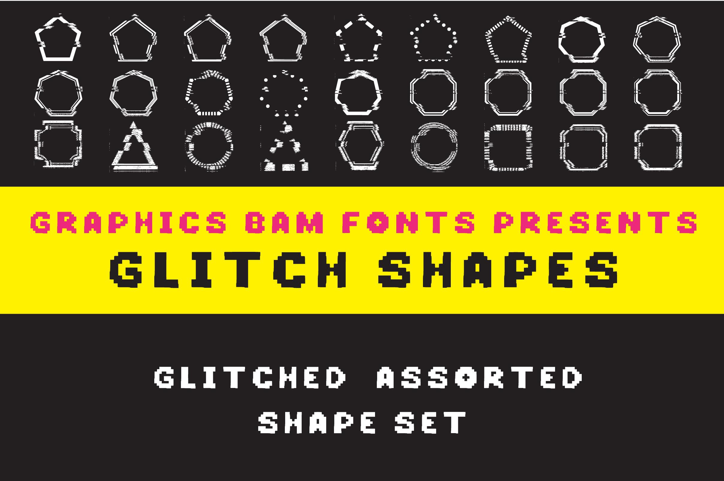 Glitch Shapes Font