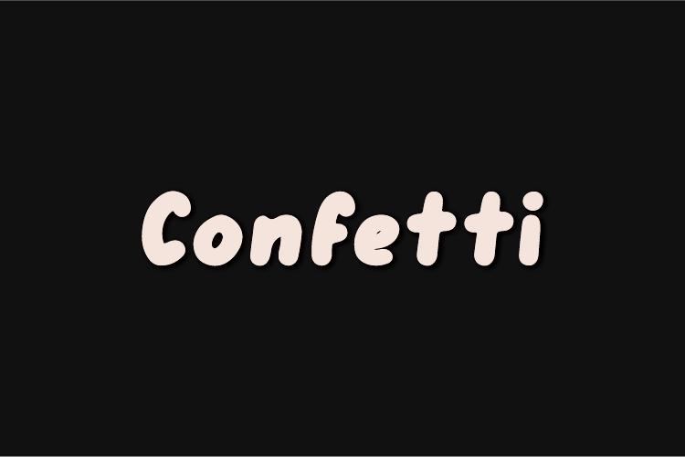 Confetti Font