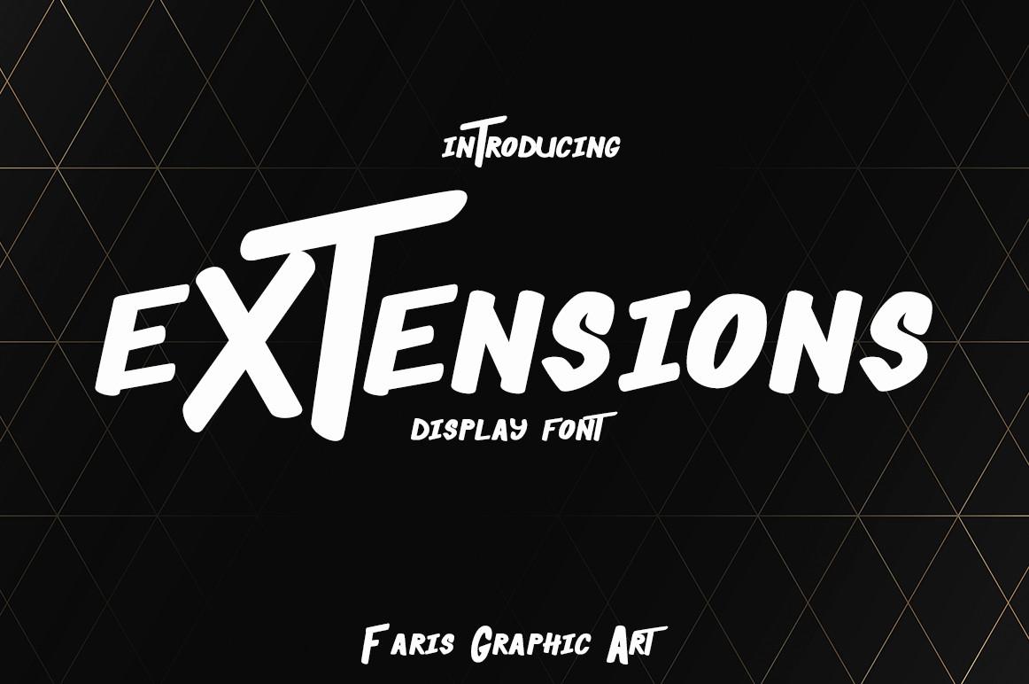 Extensions Font