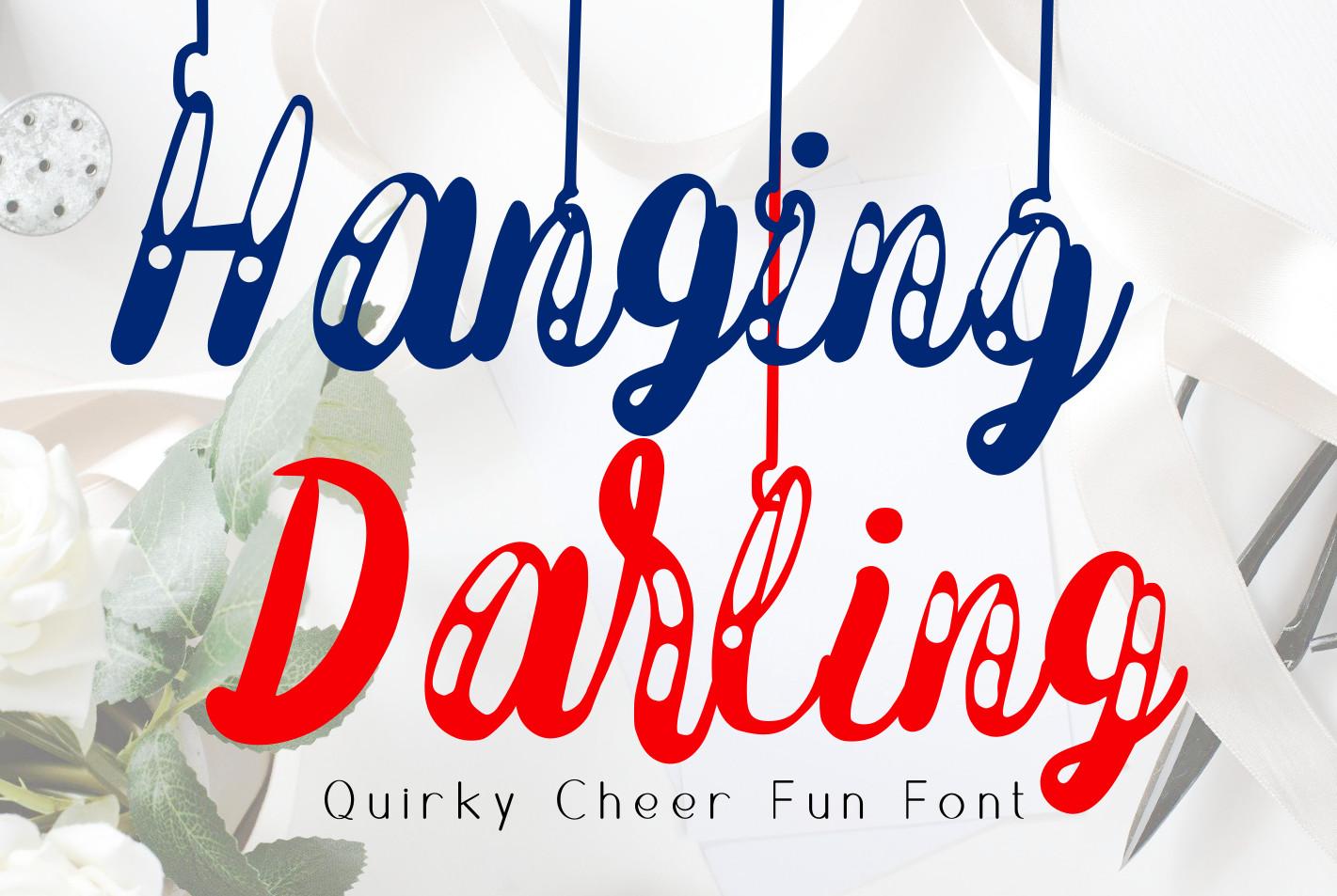 Hanging Darling Font