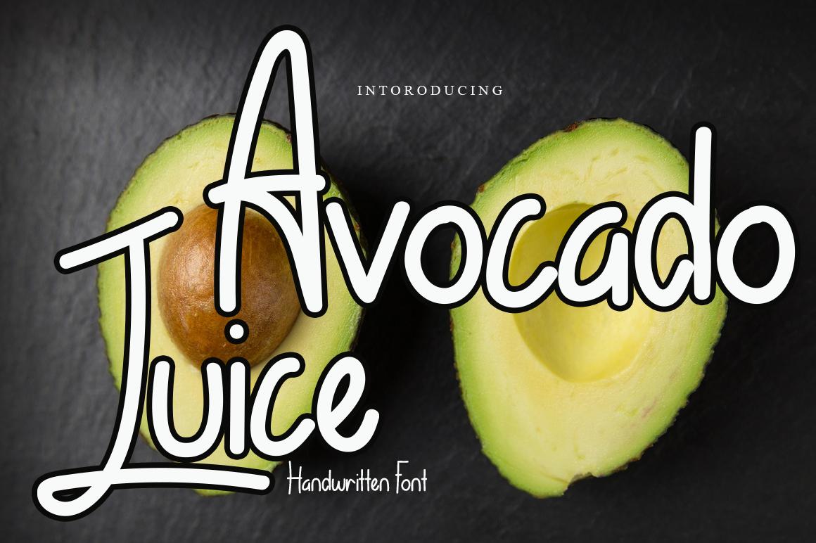 Avocado Juice Font