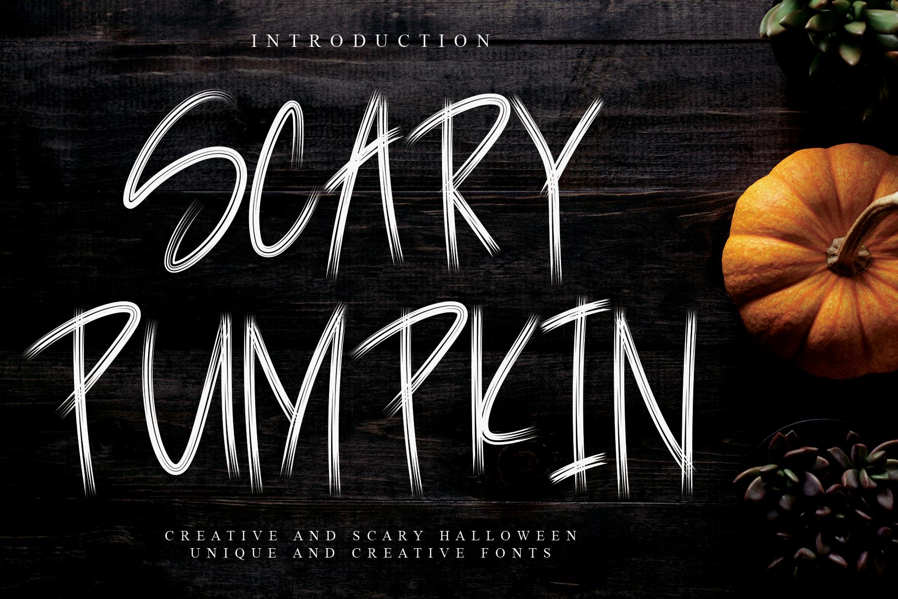 Scary Pumpkin Font