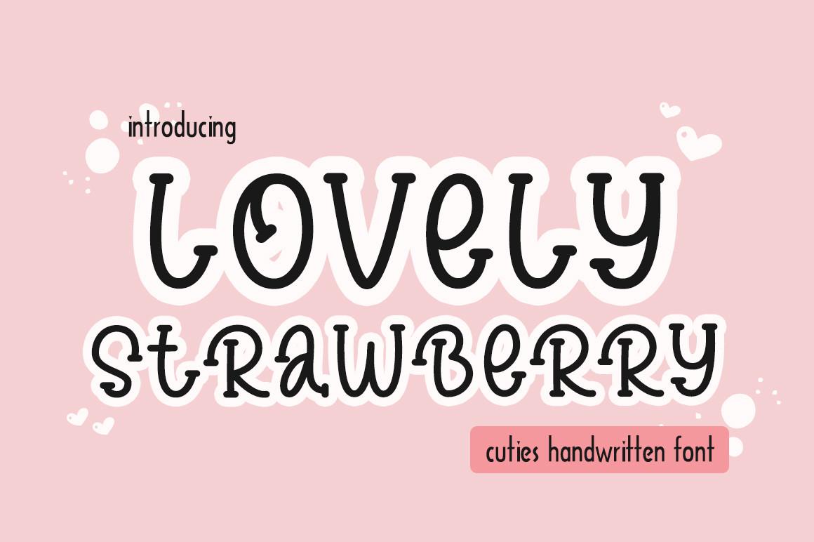 Lovely Strawberry Font