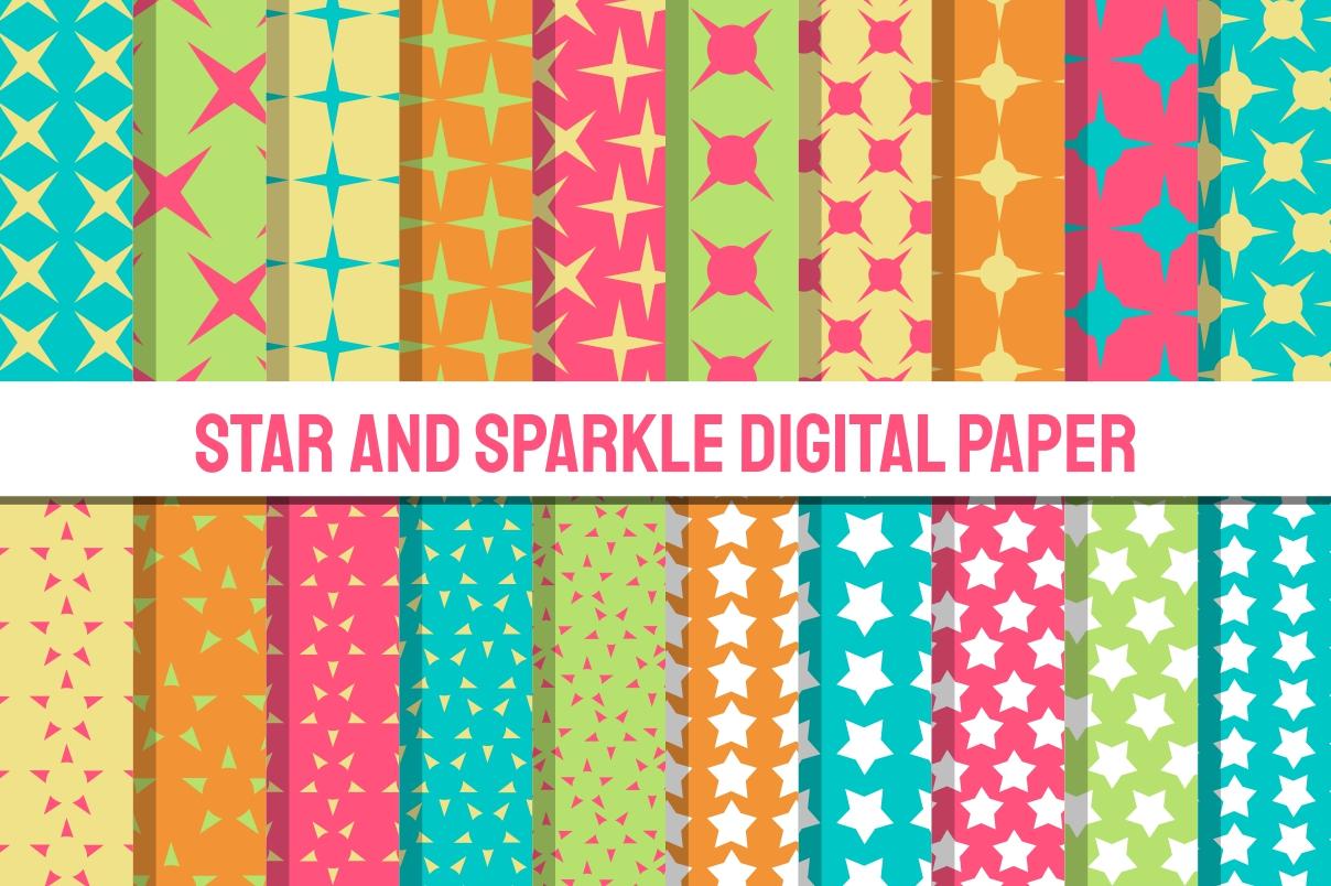 Star and Sparkle Digital Paper