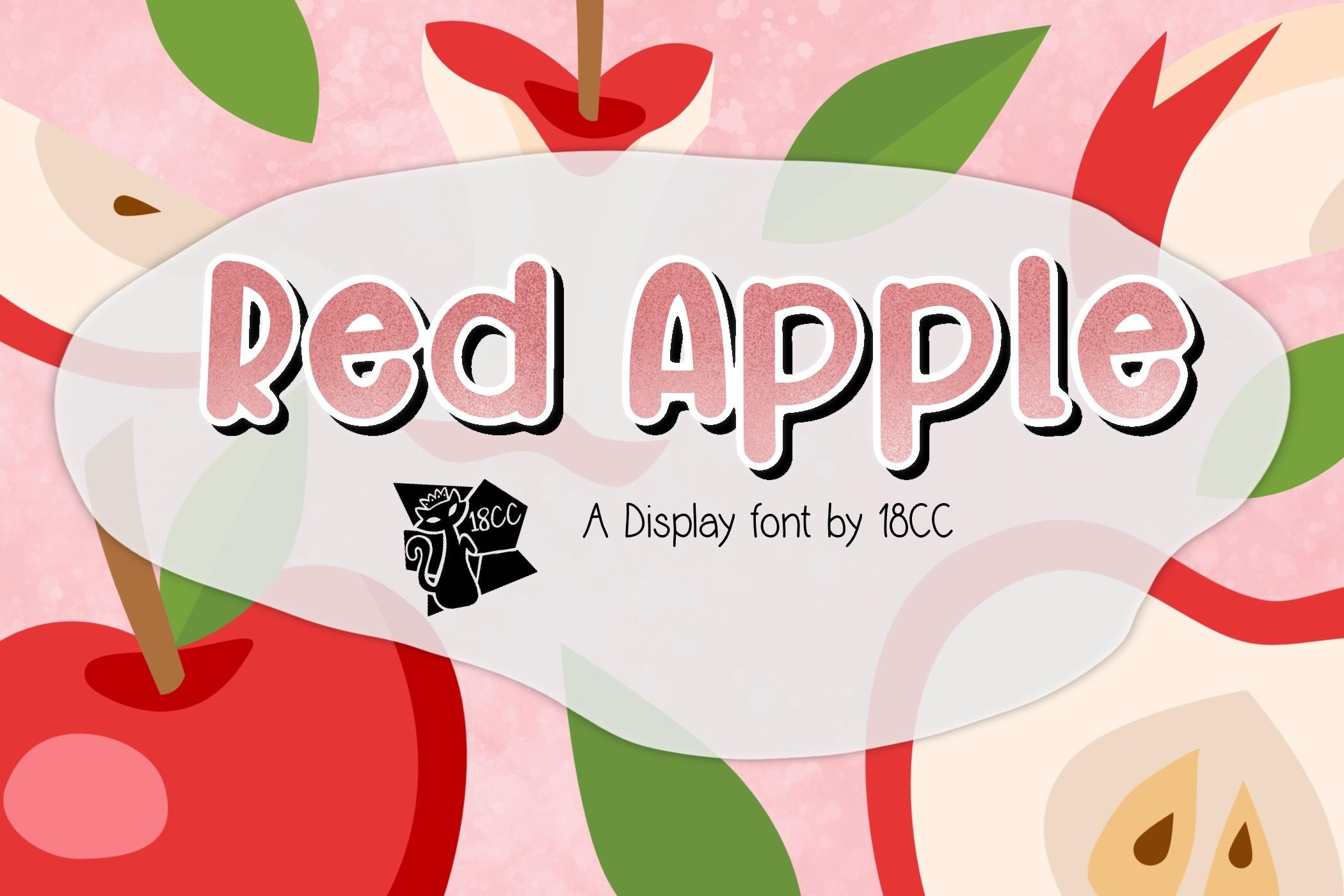 Red Apple Font