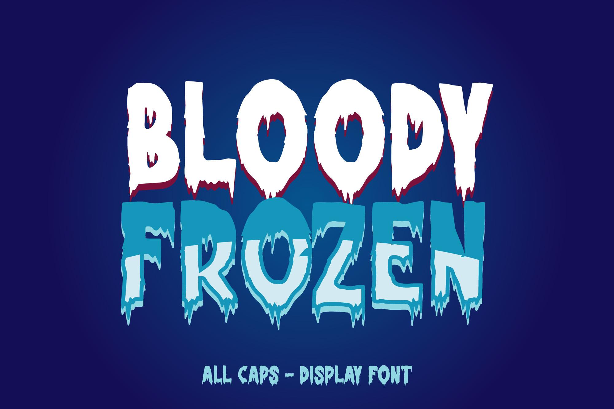Bloody Frozen Font
