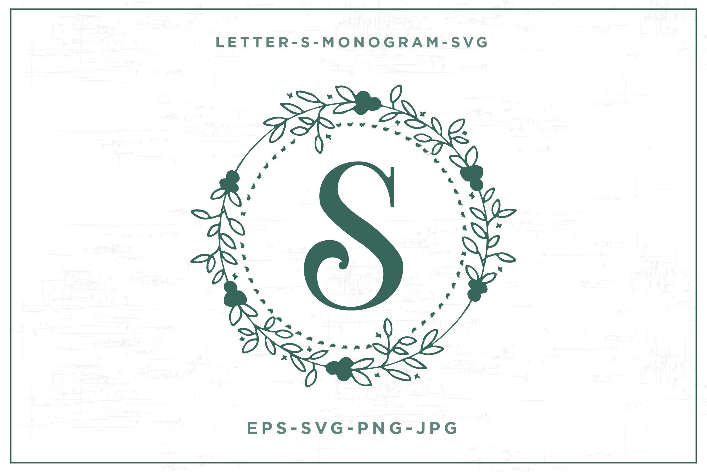 Letter S Monogram Design-SVG