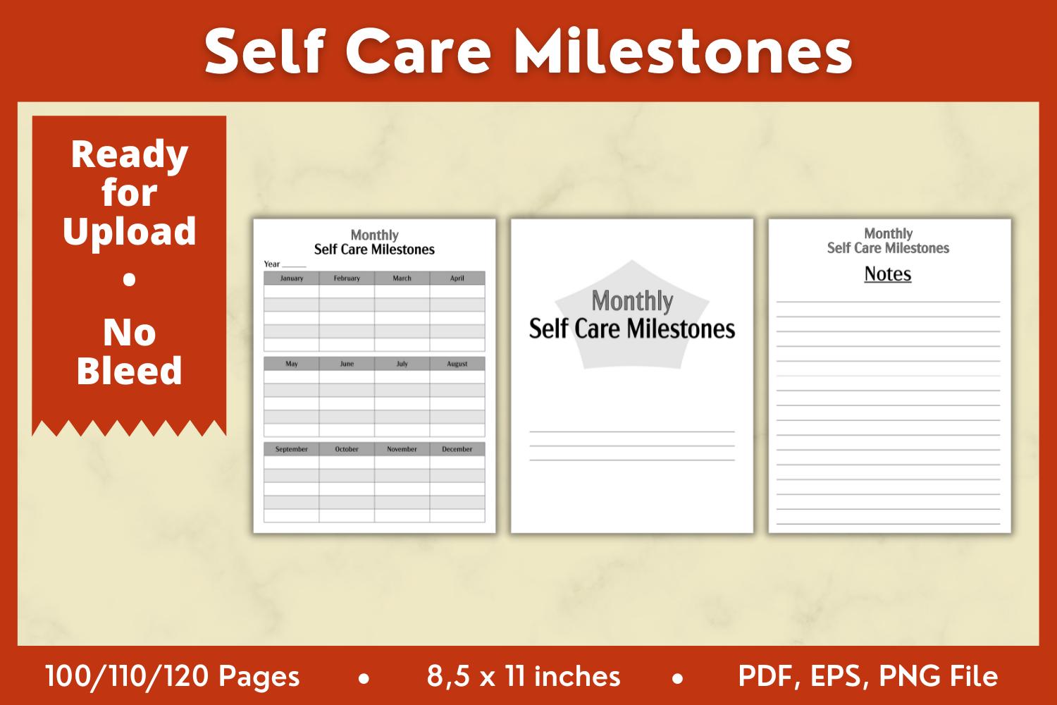 Self Care Milestones KDP Interior 8,5x11