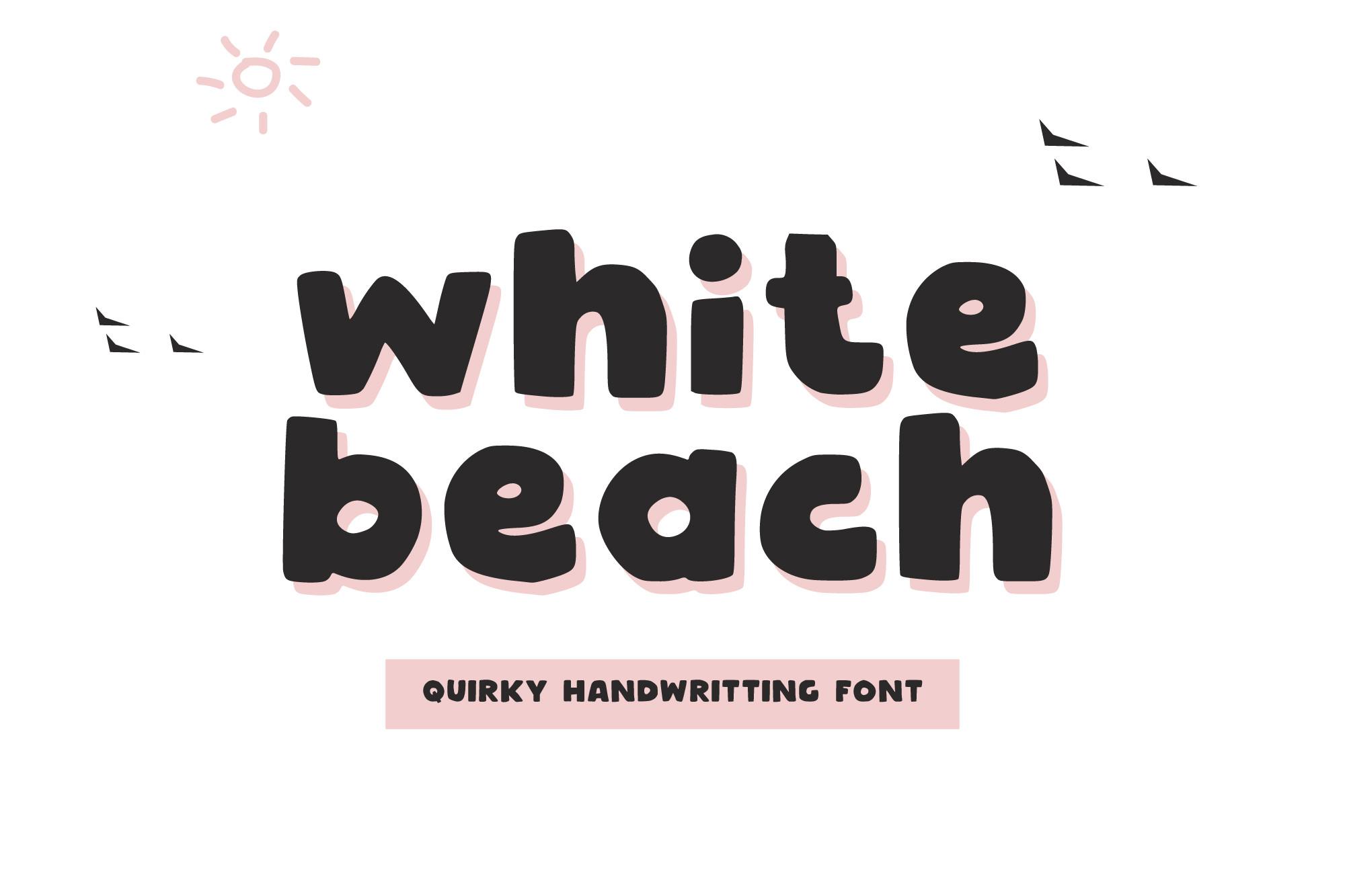 White Beach Font