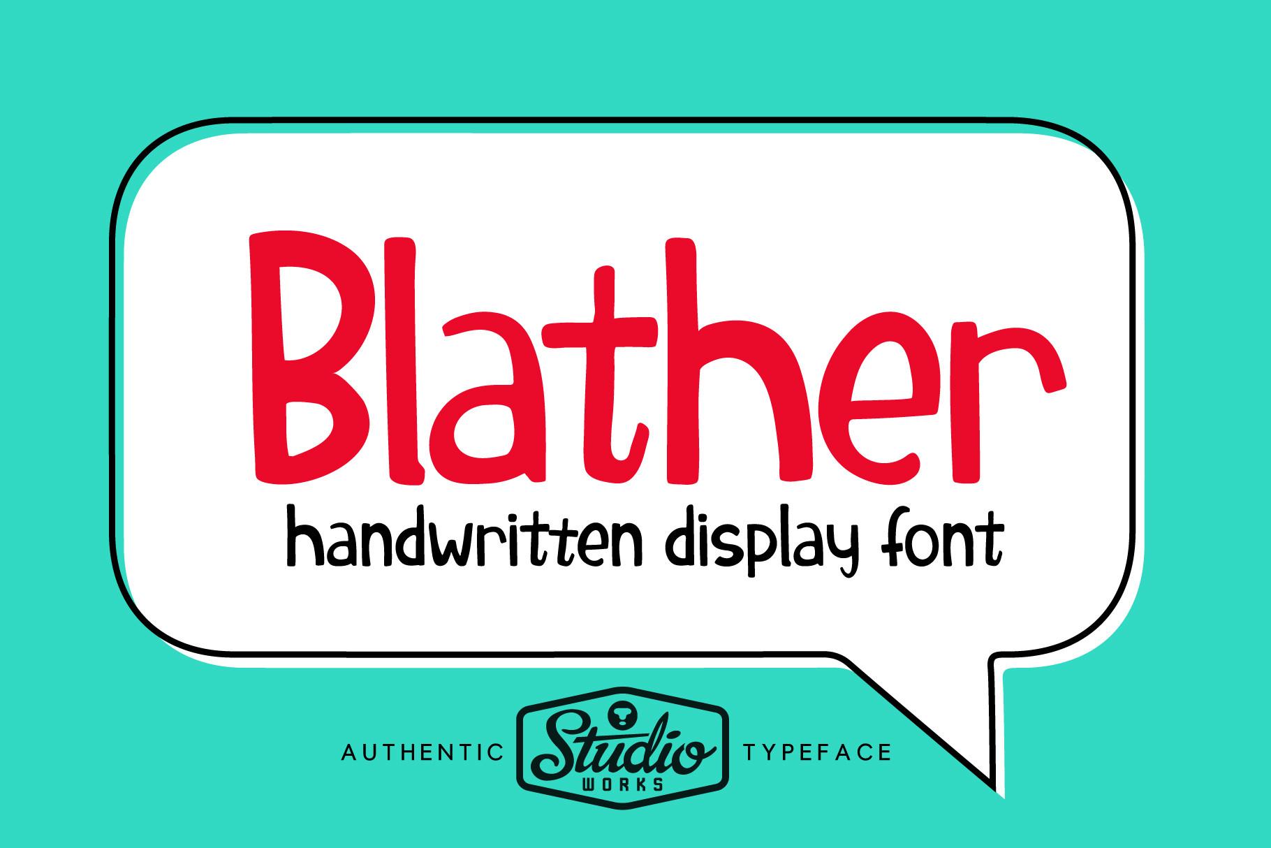 Blather Font