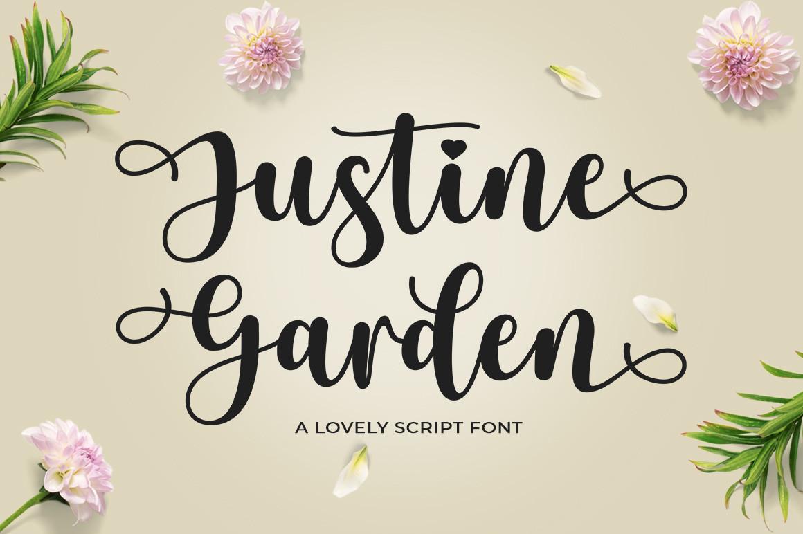 Justine Garden Font