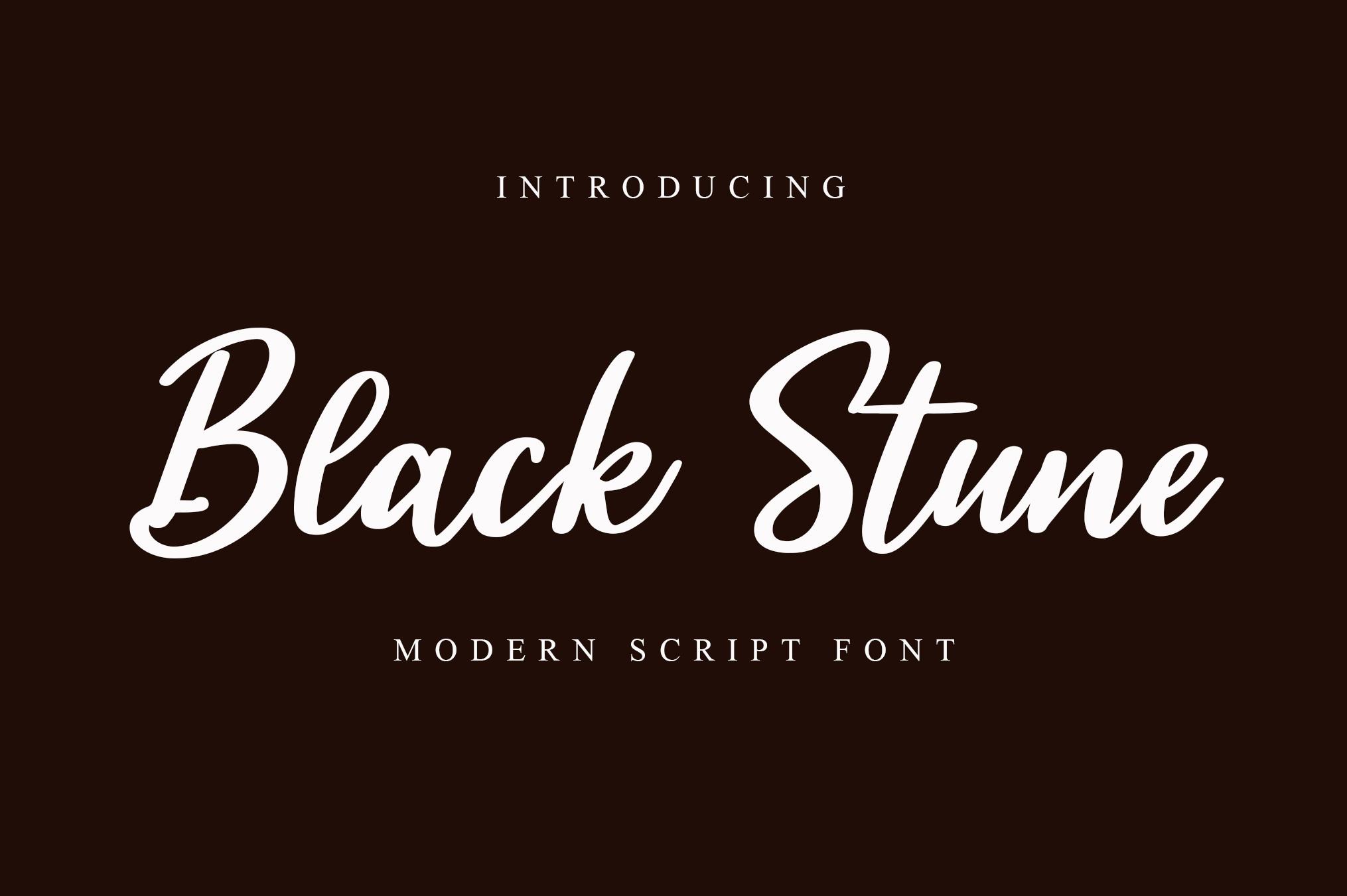 Black Stune Font