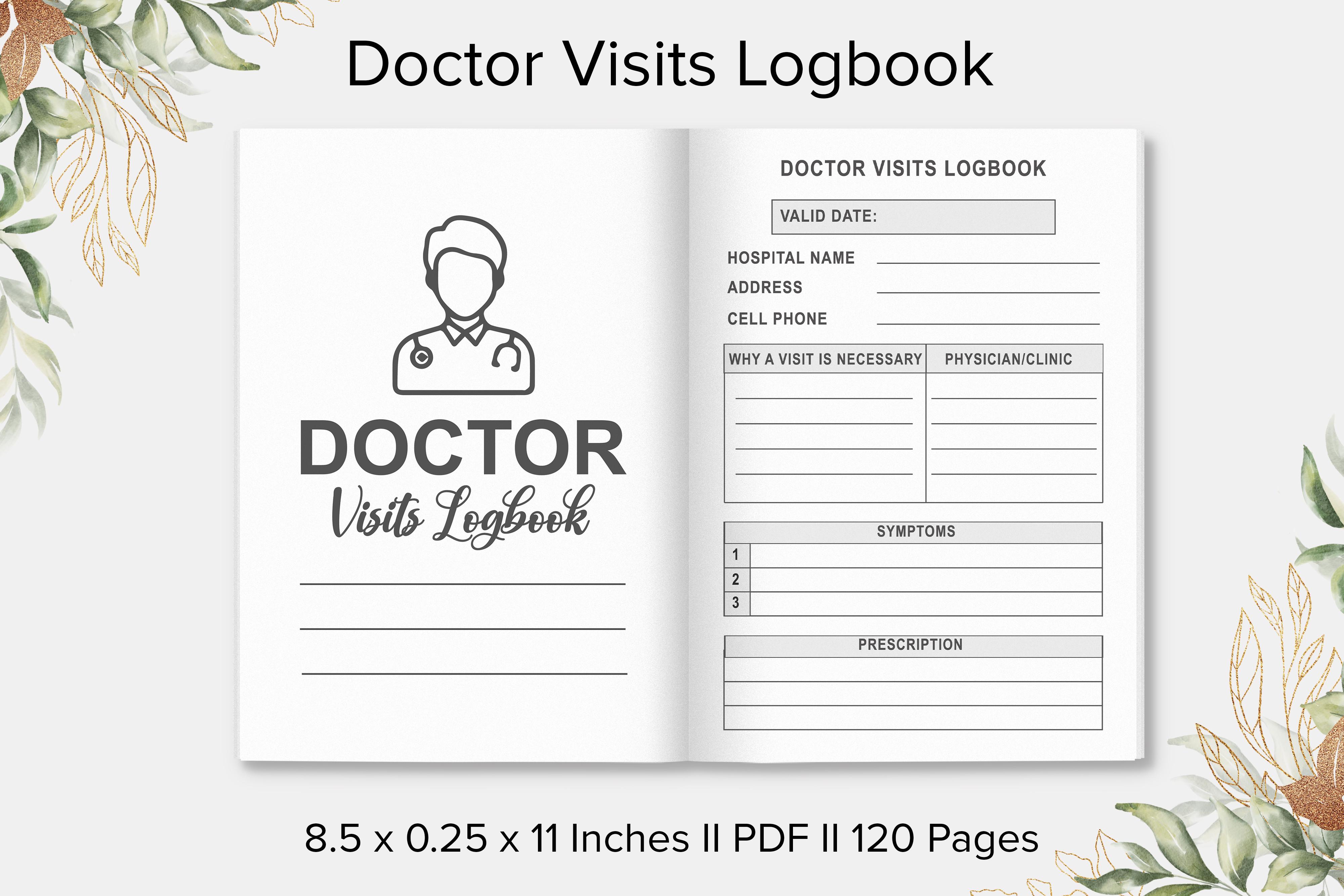 Doctor Visits Logbook - KDP Interior