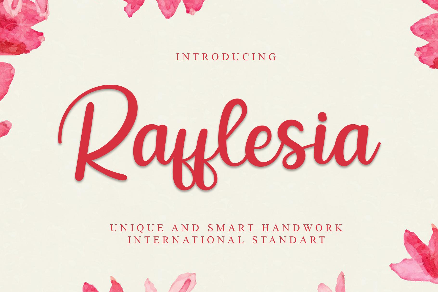 Rafflesia Font