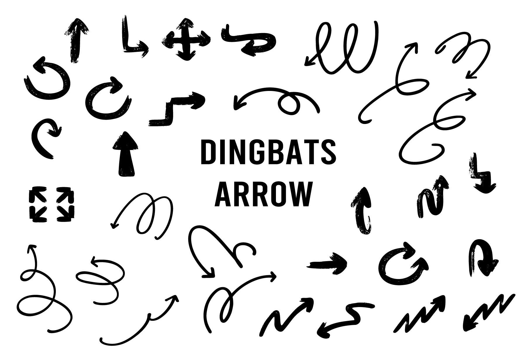 Dingbats Arrow Font