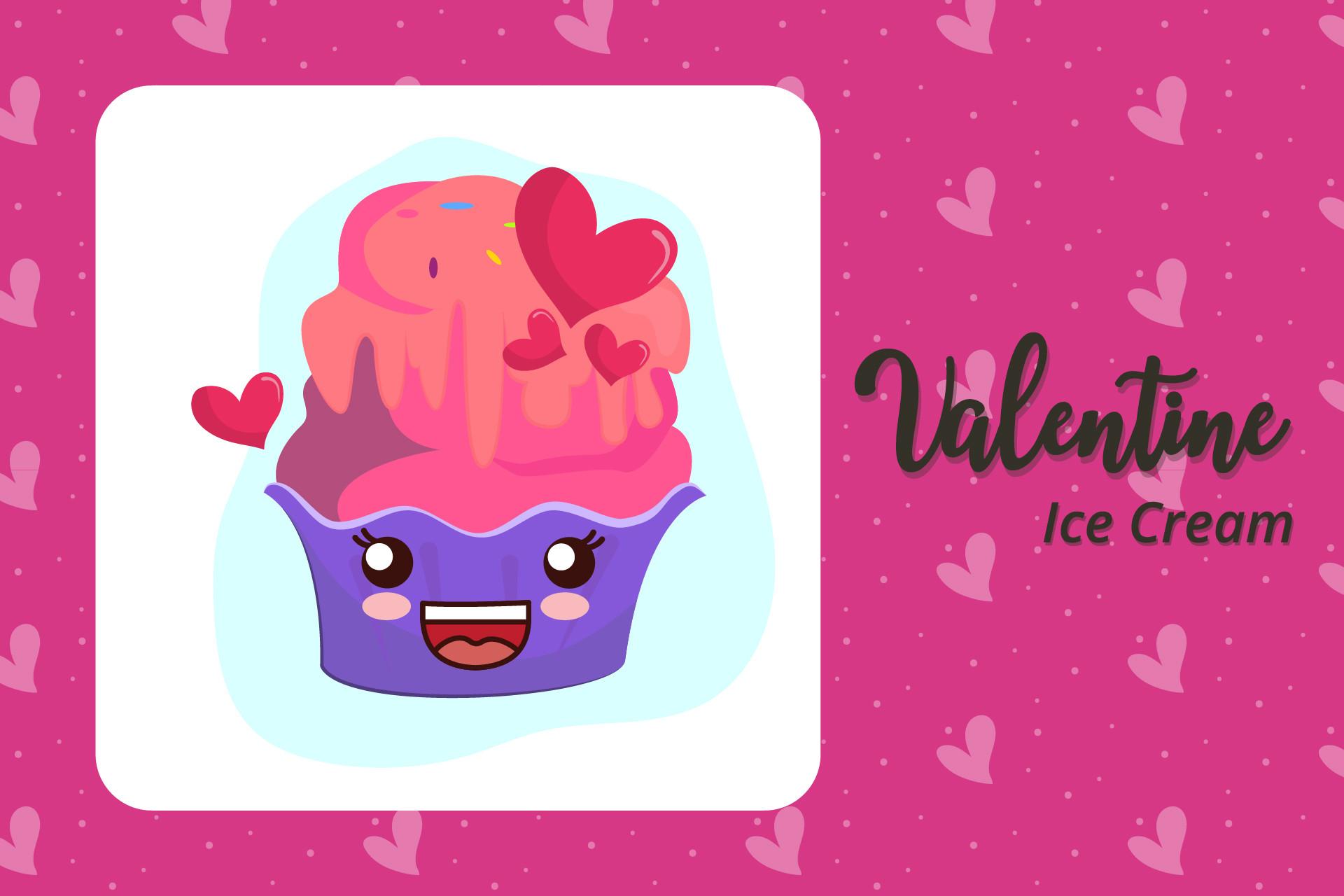 Valentine Cup of Ice Cream