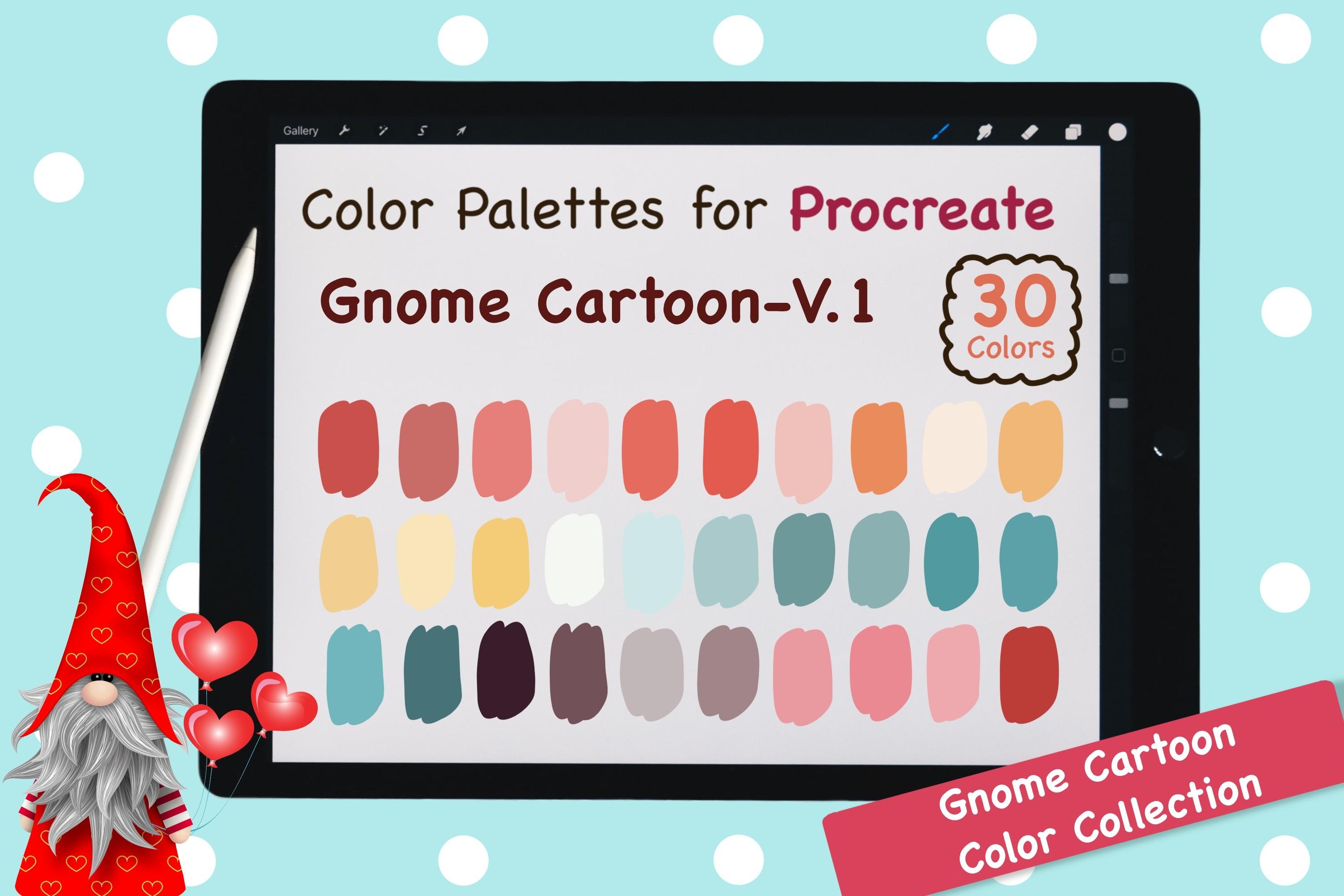 Procreate Color Palette-Gnome CartoonV1