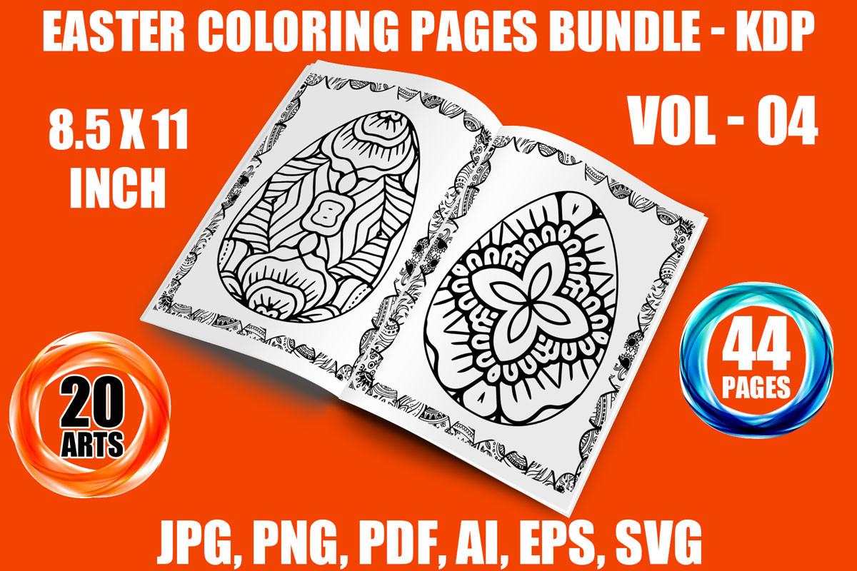 EASTER COLORING BOOK PAGES:_VOL - 04