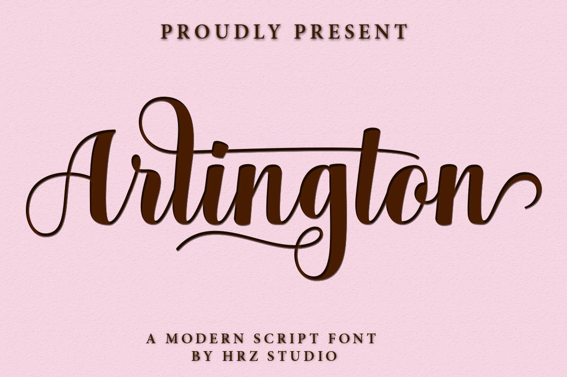 Arlington Script Font