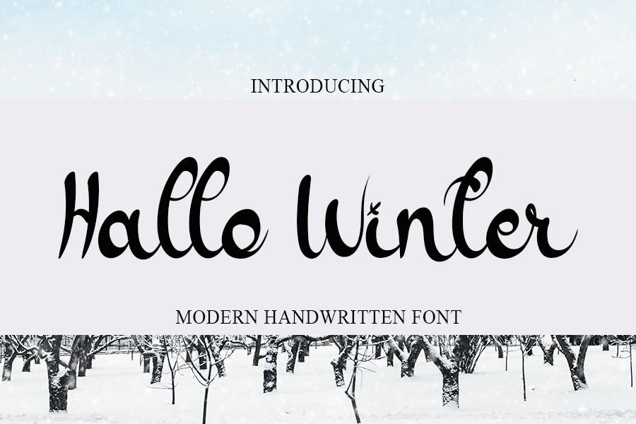 Hallo Winter Font