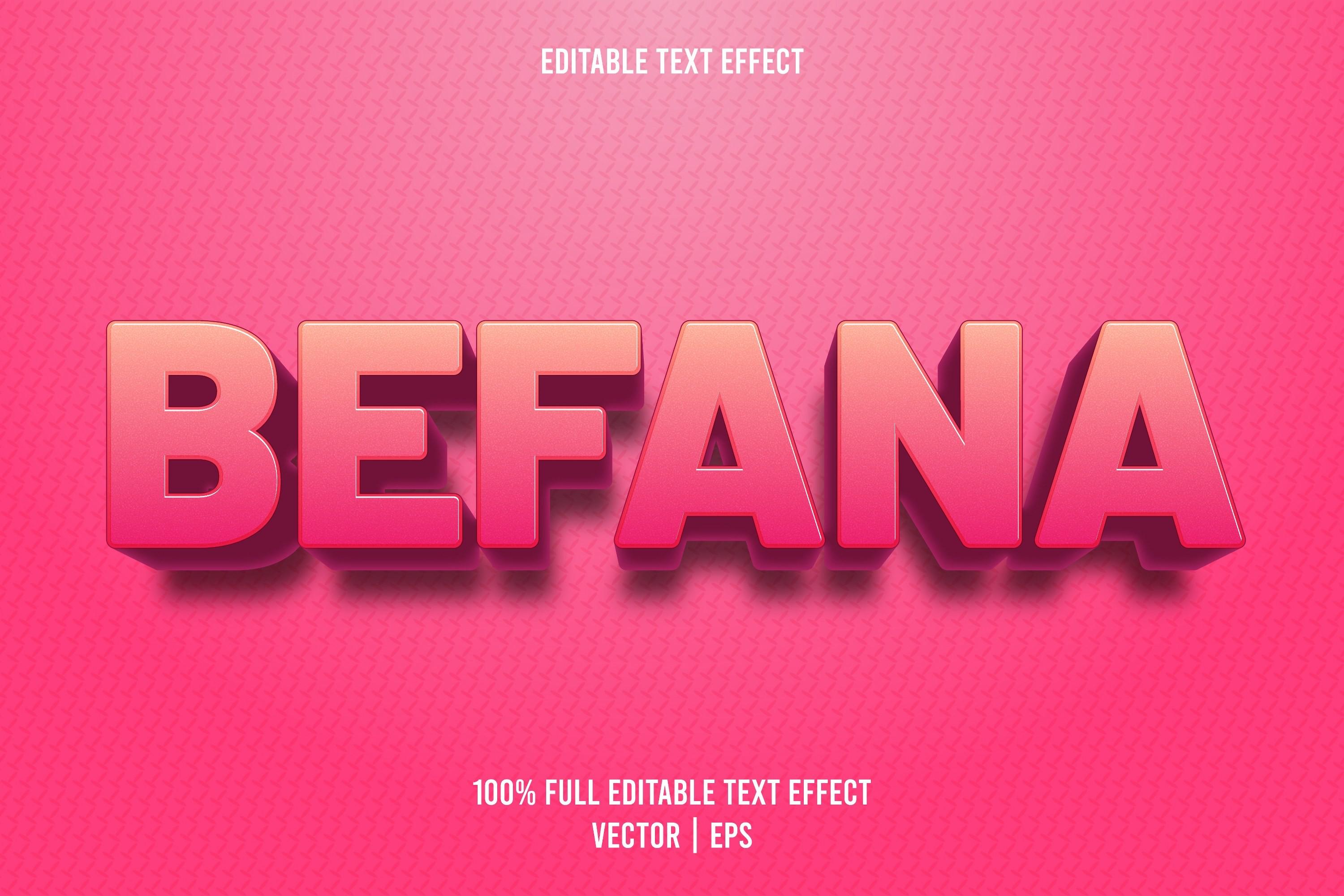 Befana Editable Text Effect