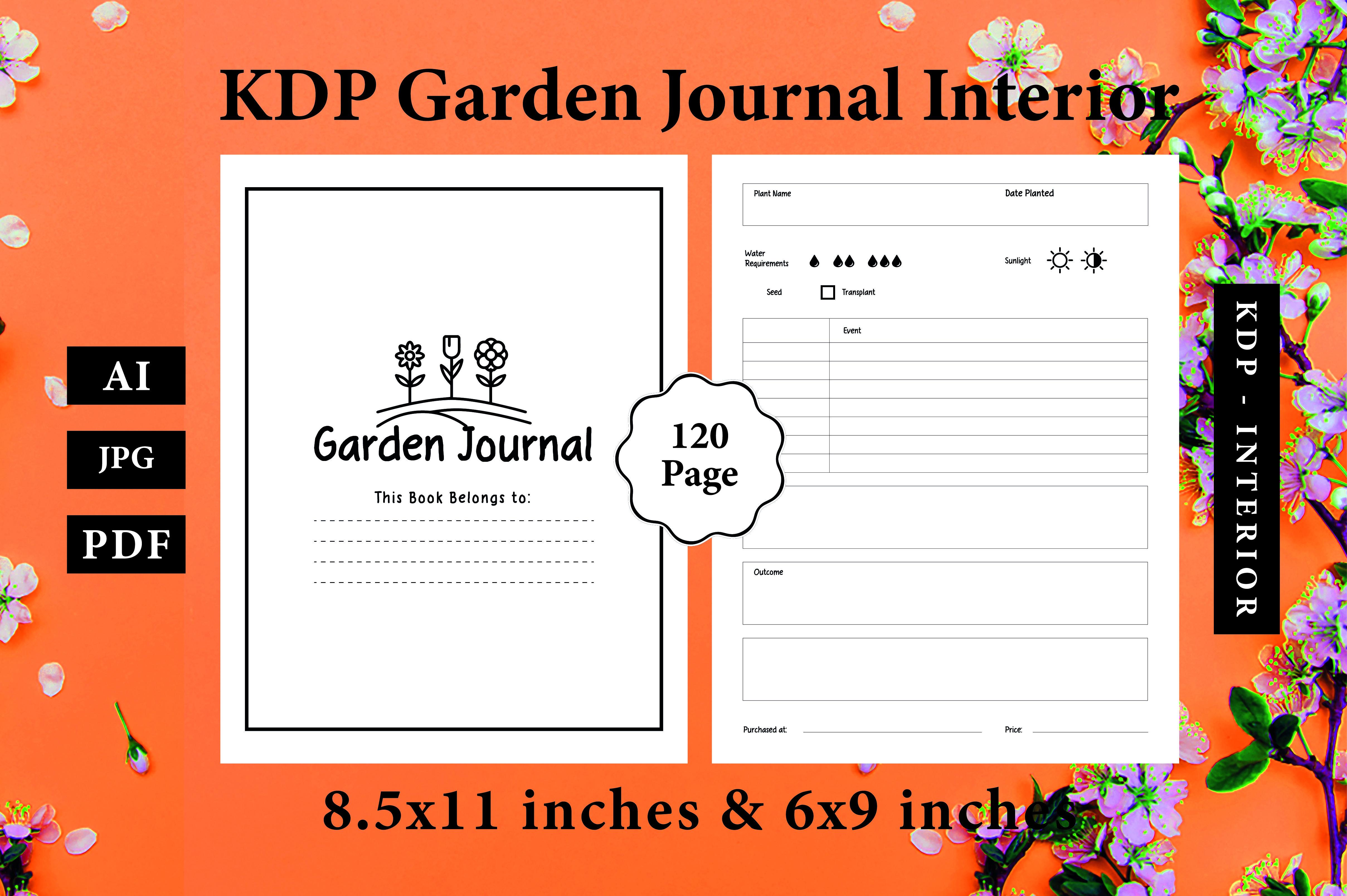 KDP Garden Journal Interior