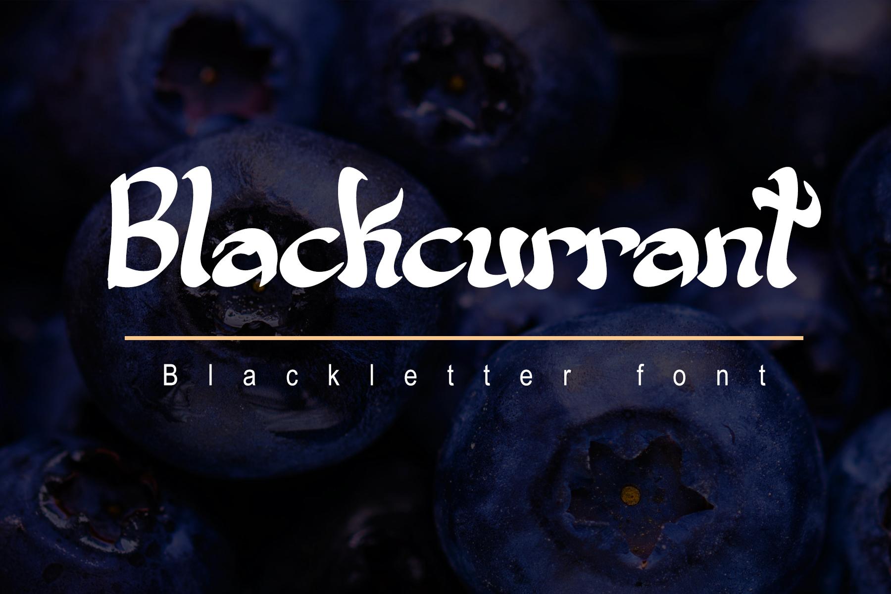 Blackcurrant Font