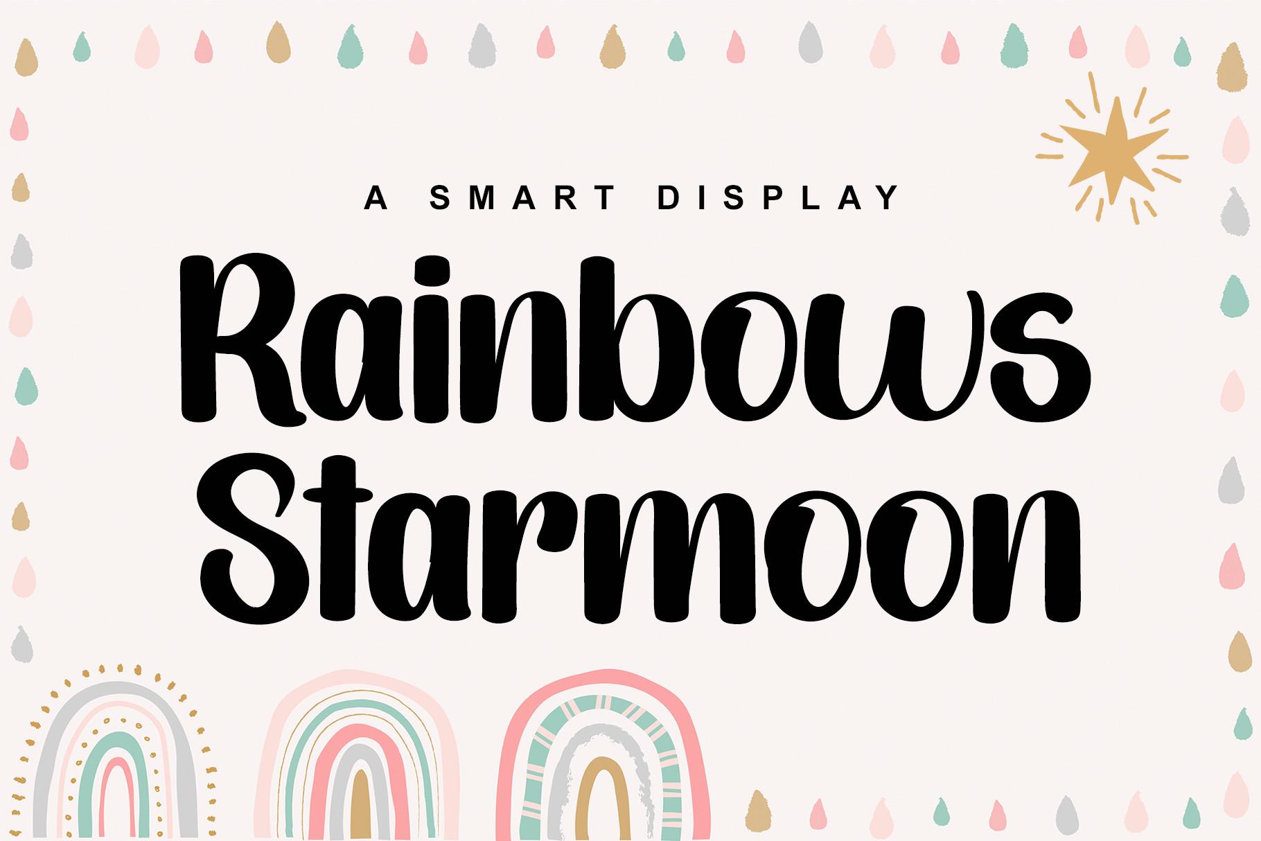 Rainbows Starmoon Font