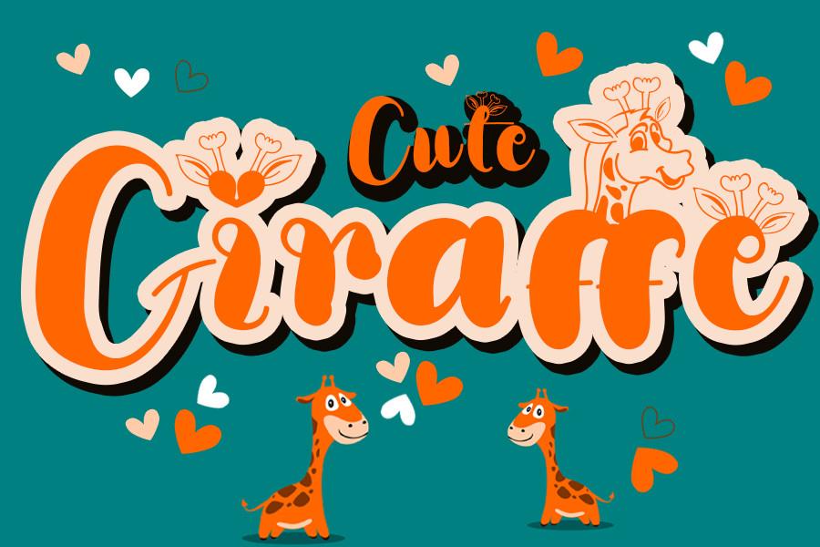 Cute Giraffe Font