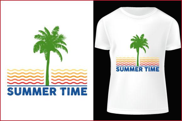 Summer Time T-shirt Design Illustration