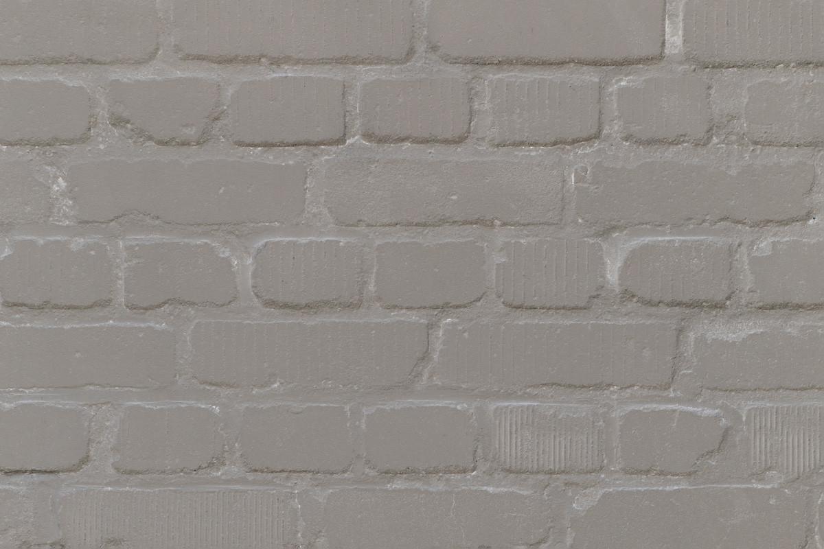 Old Brick Wall Painted Gray Background