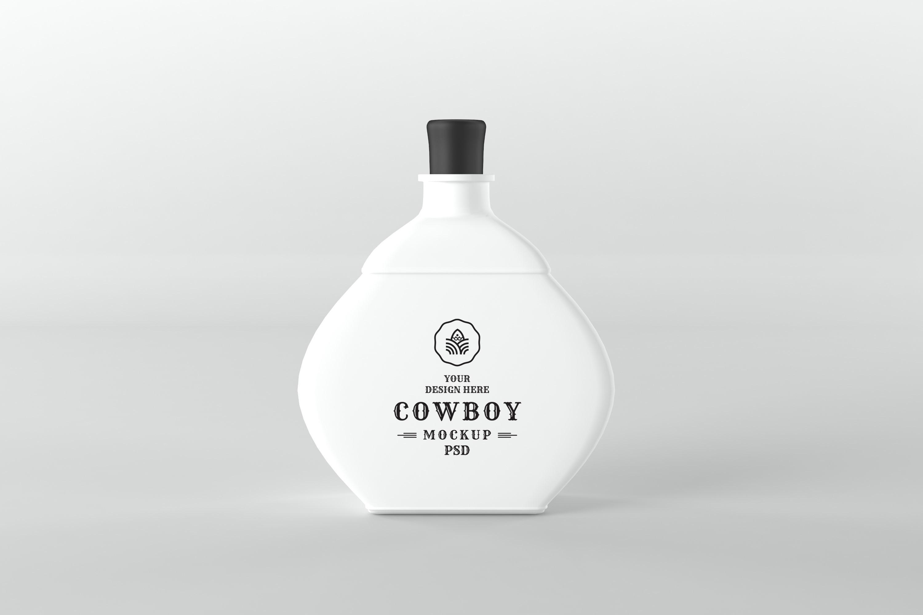 Cowboy Bottle Mockup
