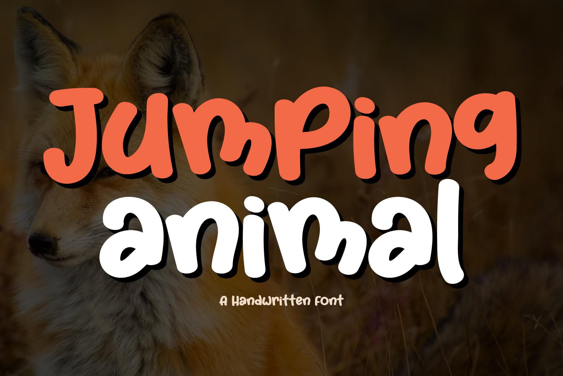 Jumping Animal Font