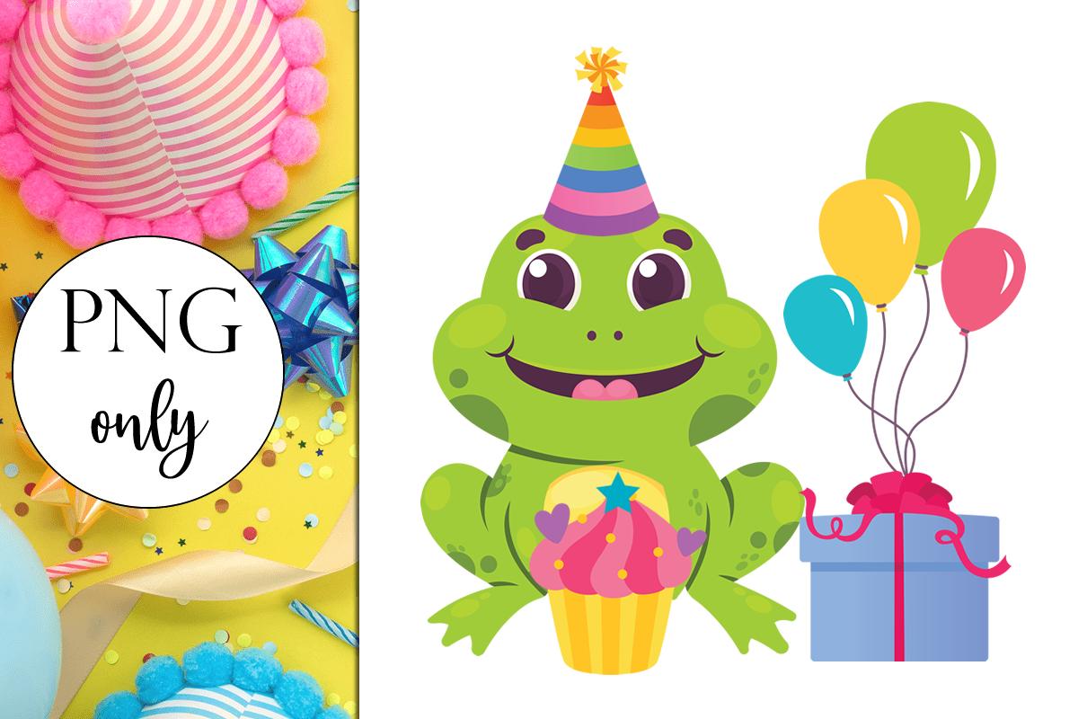 Cartoon Birthday Frog