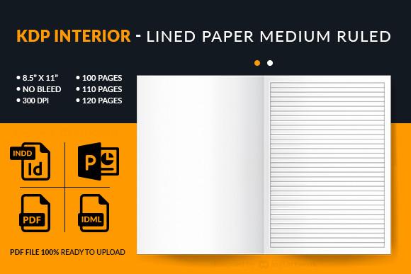 Lined Paper Medium Ruled KDP Interior