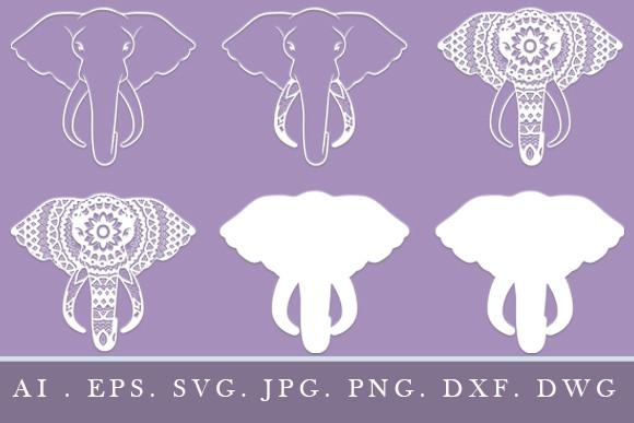 Laser Cut Elephant SVG