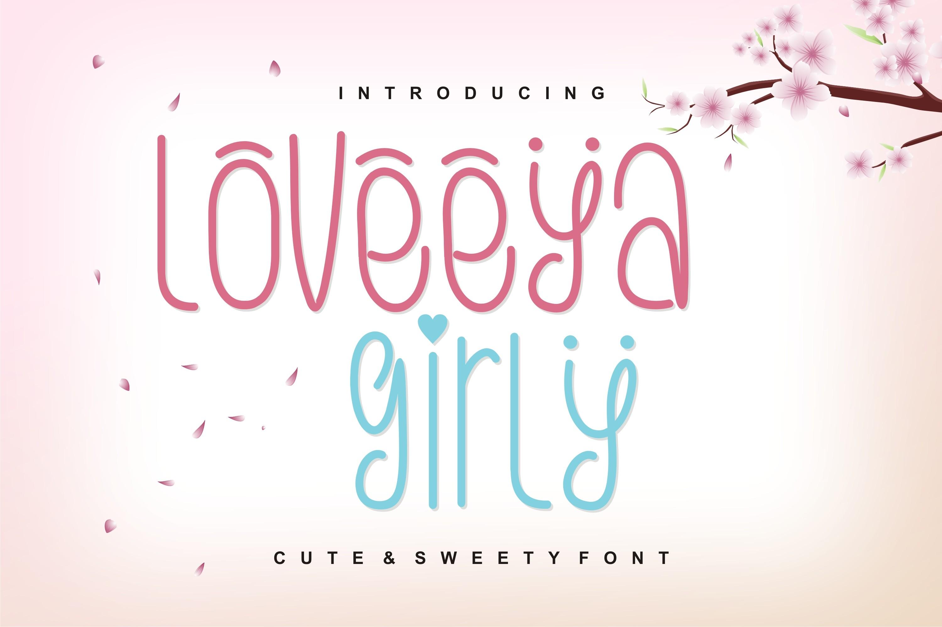 Loveeya Girly Font