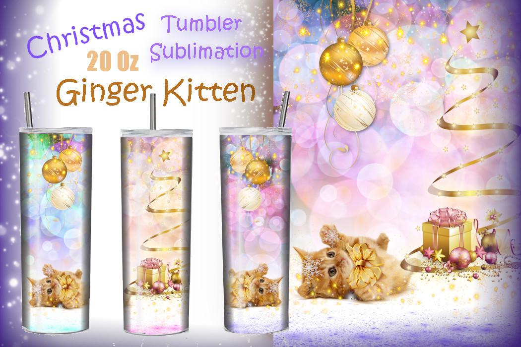 Ginger Kitten Tumbler Sublimation 20 Oz